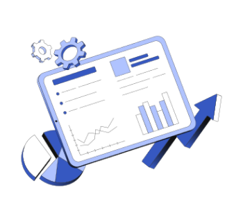 پنل پیامک مکث techny business analytics on tablet screen 1